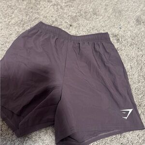Men’s purple Gymshark shorts size small black